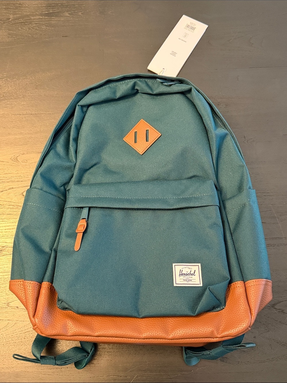 Herschel Supply Company Teal Backpack with Brown Trim